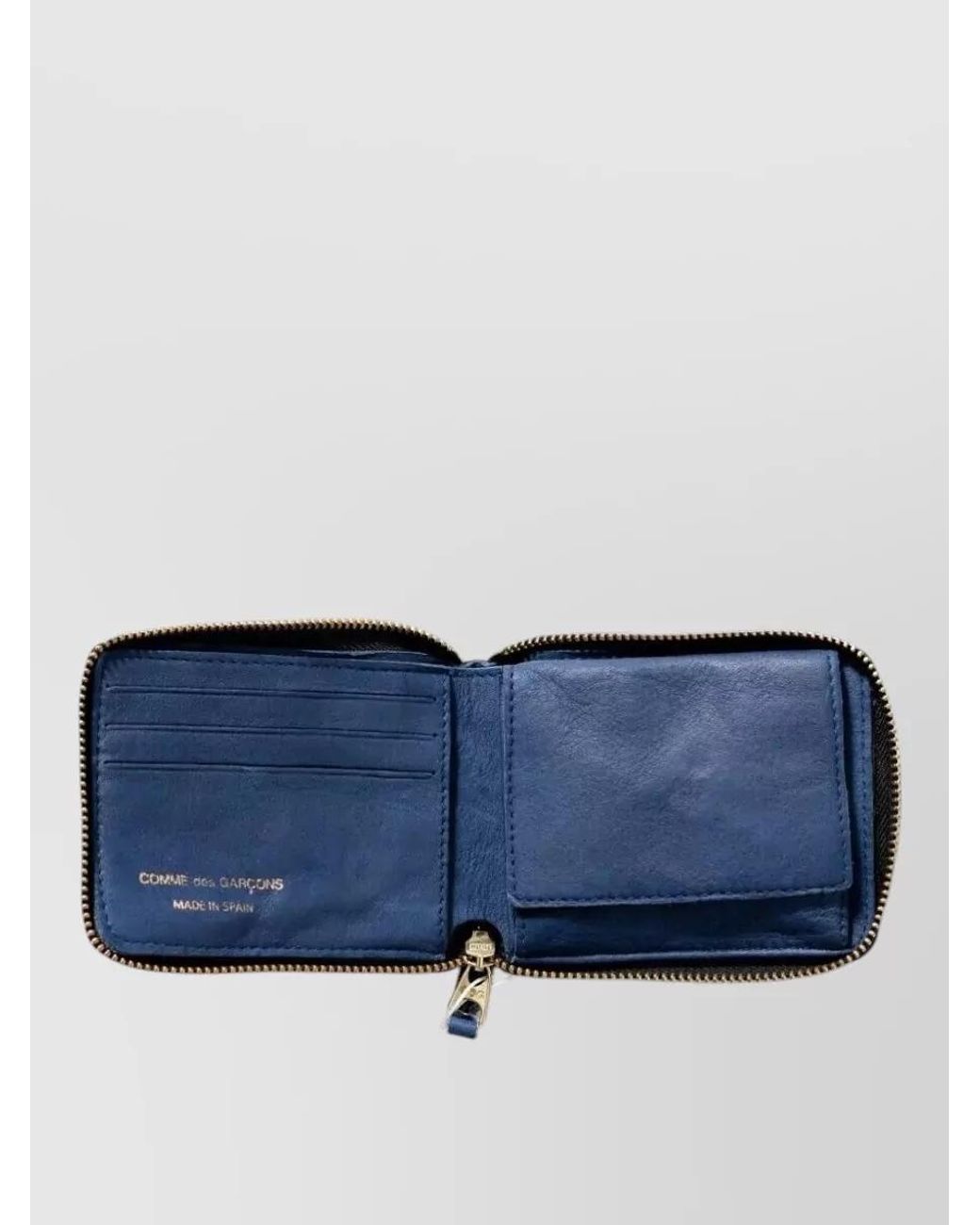 Comme des Garçons Blue Leather Wallet