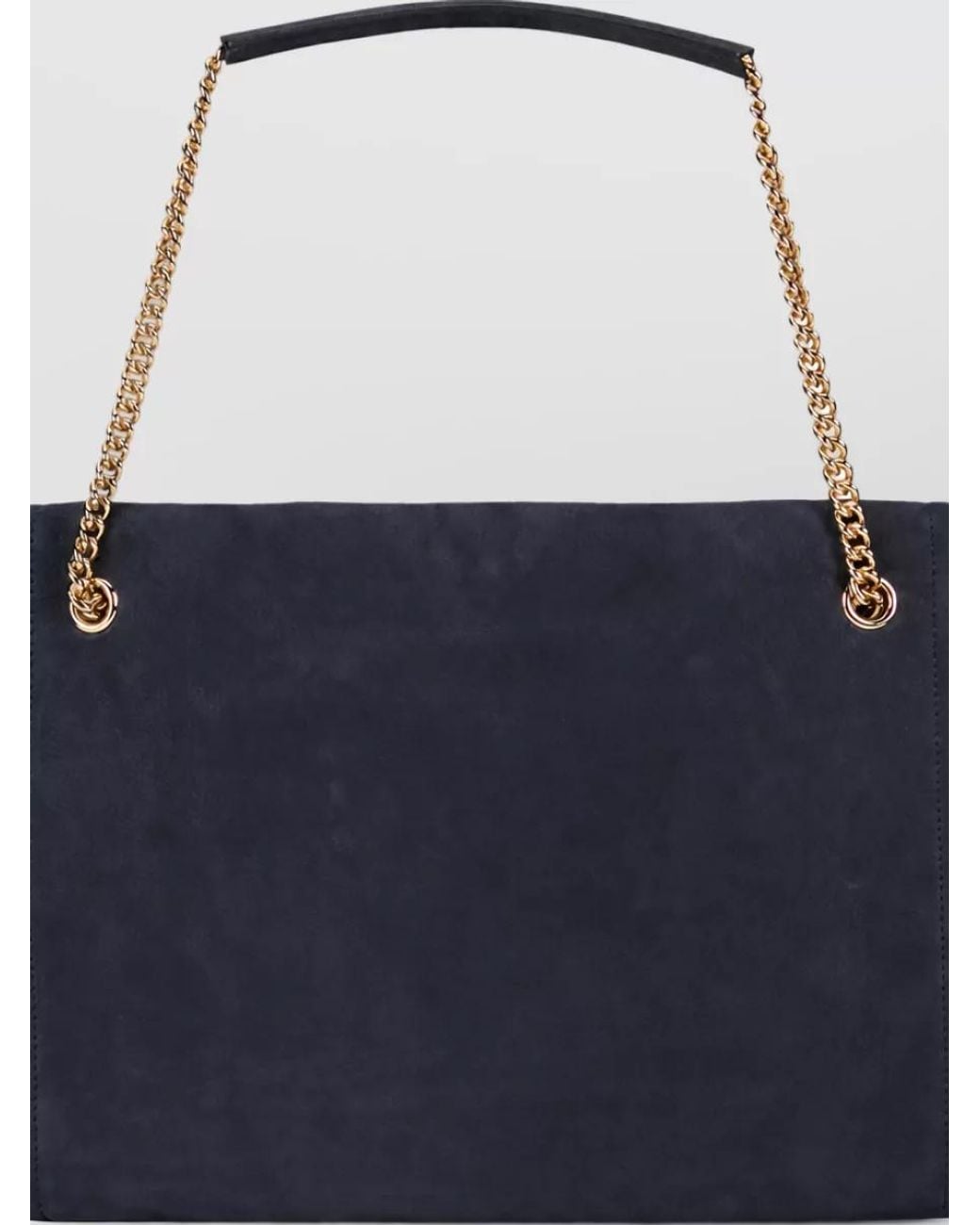 Orciani Blue Leather Shoulder Bag