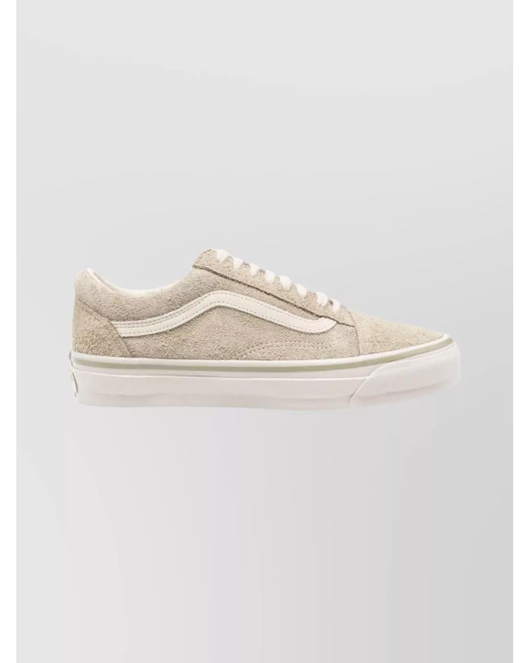Vans White Canvas Low-Top Sneakers