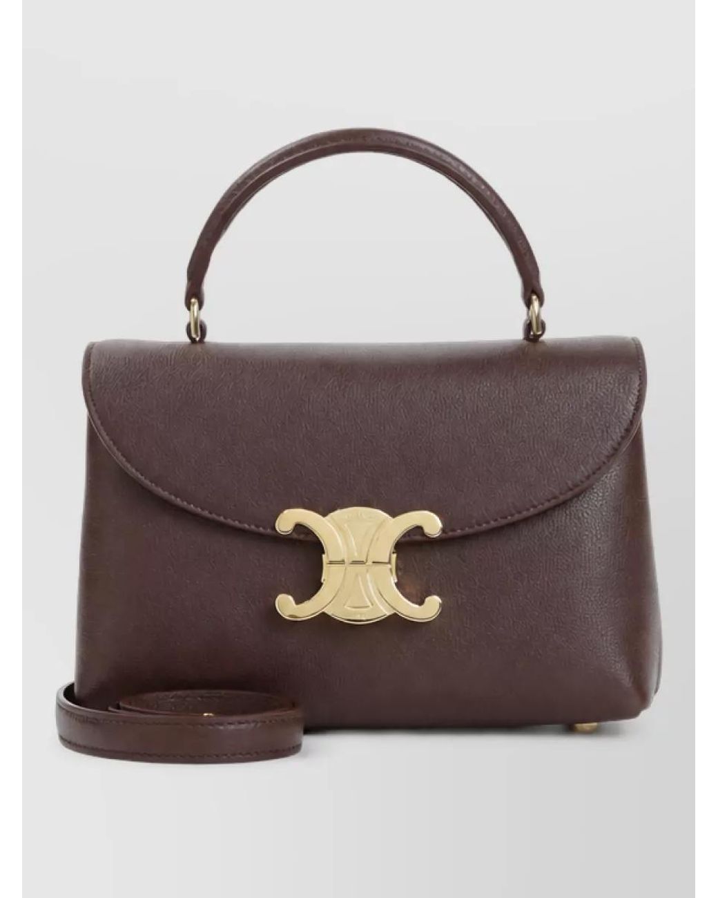 Céline Brown Leather Shoulder Bag