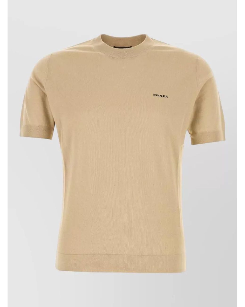 Prada Natural Cotton T-Shirt for men