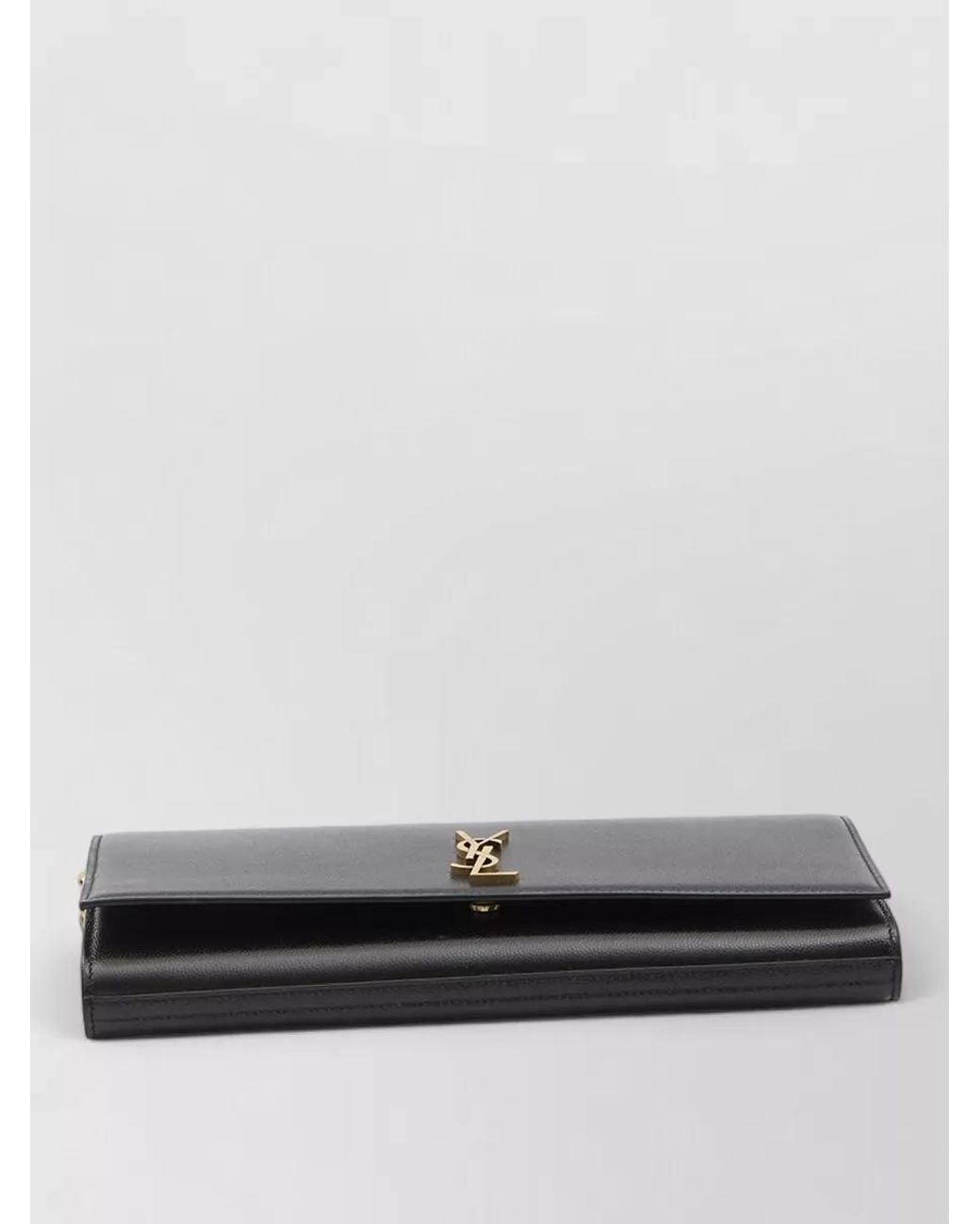 Saint Laurent Black Kate Leather Clutch Bag