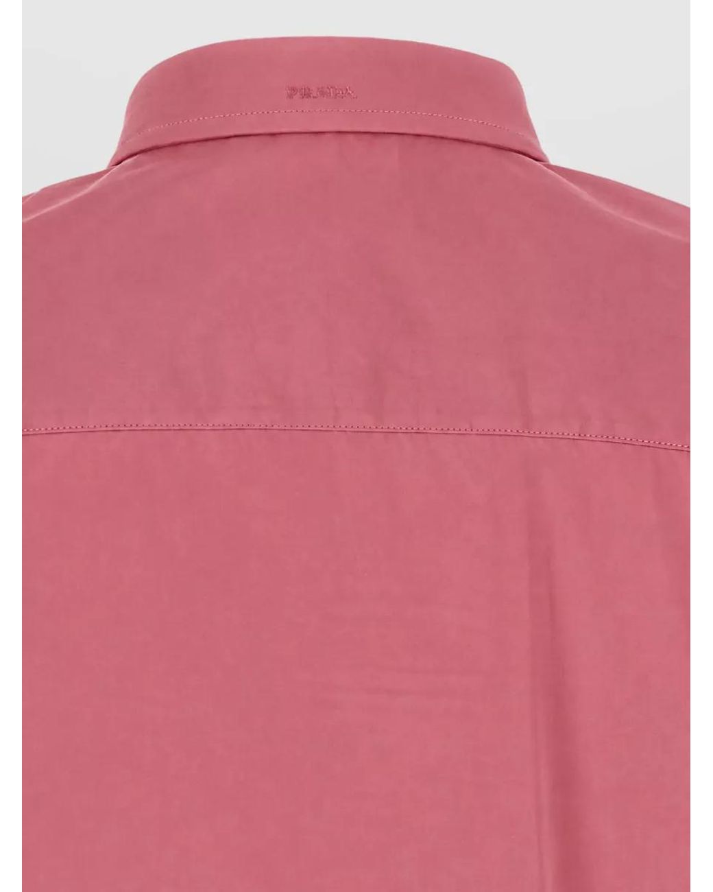 Prada Pink Poplin Oversized Shirt