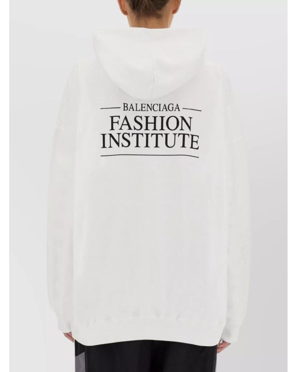 Balenciaga White Large Fit Sweatshirt