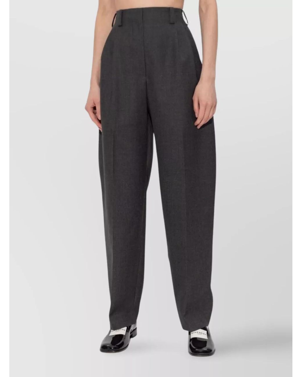 Givenchy Blue Wool Pleated Tailored Trousers