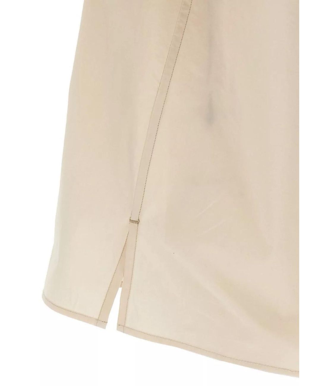 Lemaire Natural Cotton Convertible Shirt for men