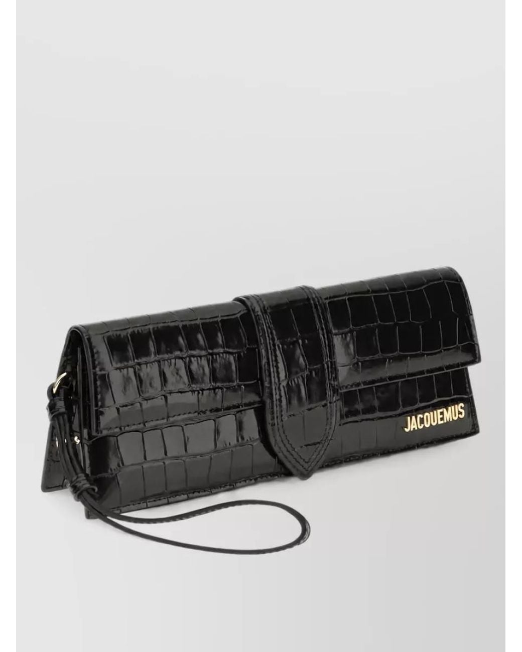 Jacquemus Black La Pochette Bambino Leather Clutch Bag