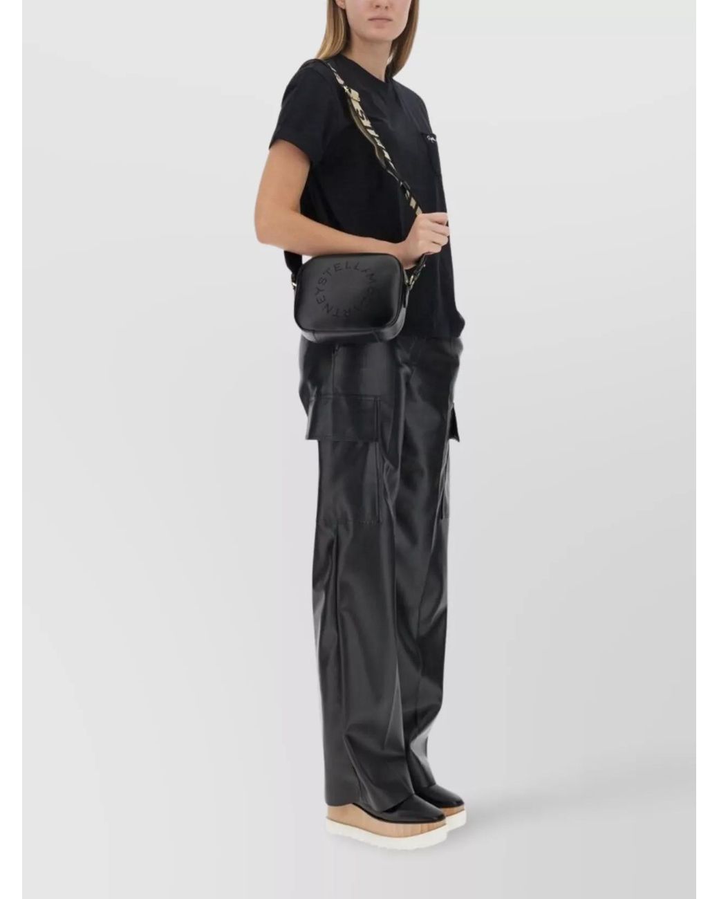Stella McCartney Black Cargo Straight Trousers