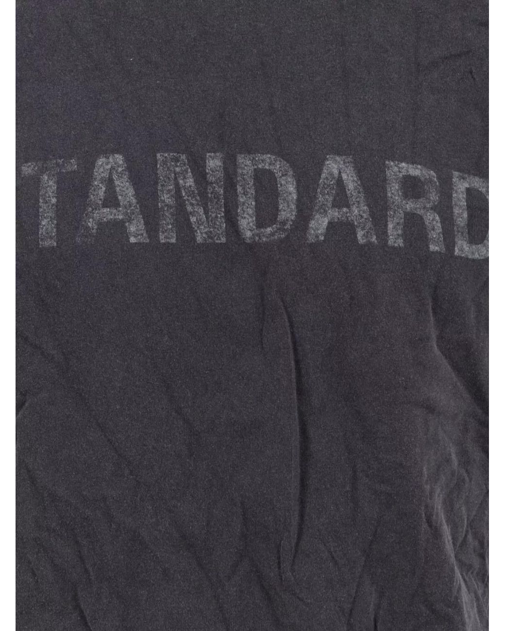 Balenciaga Gray Cotton Regular-Fit Printed T-Shirt for men