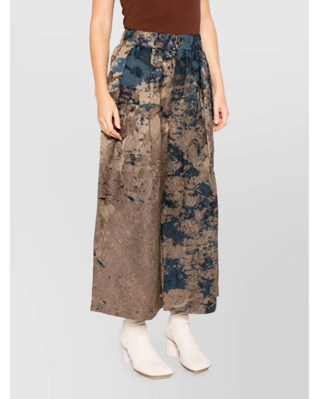 Uma Wang Multicolor Wide-Leg Trousers