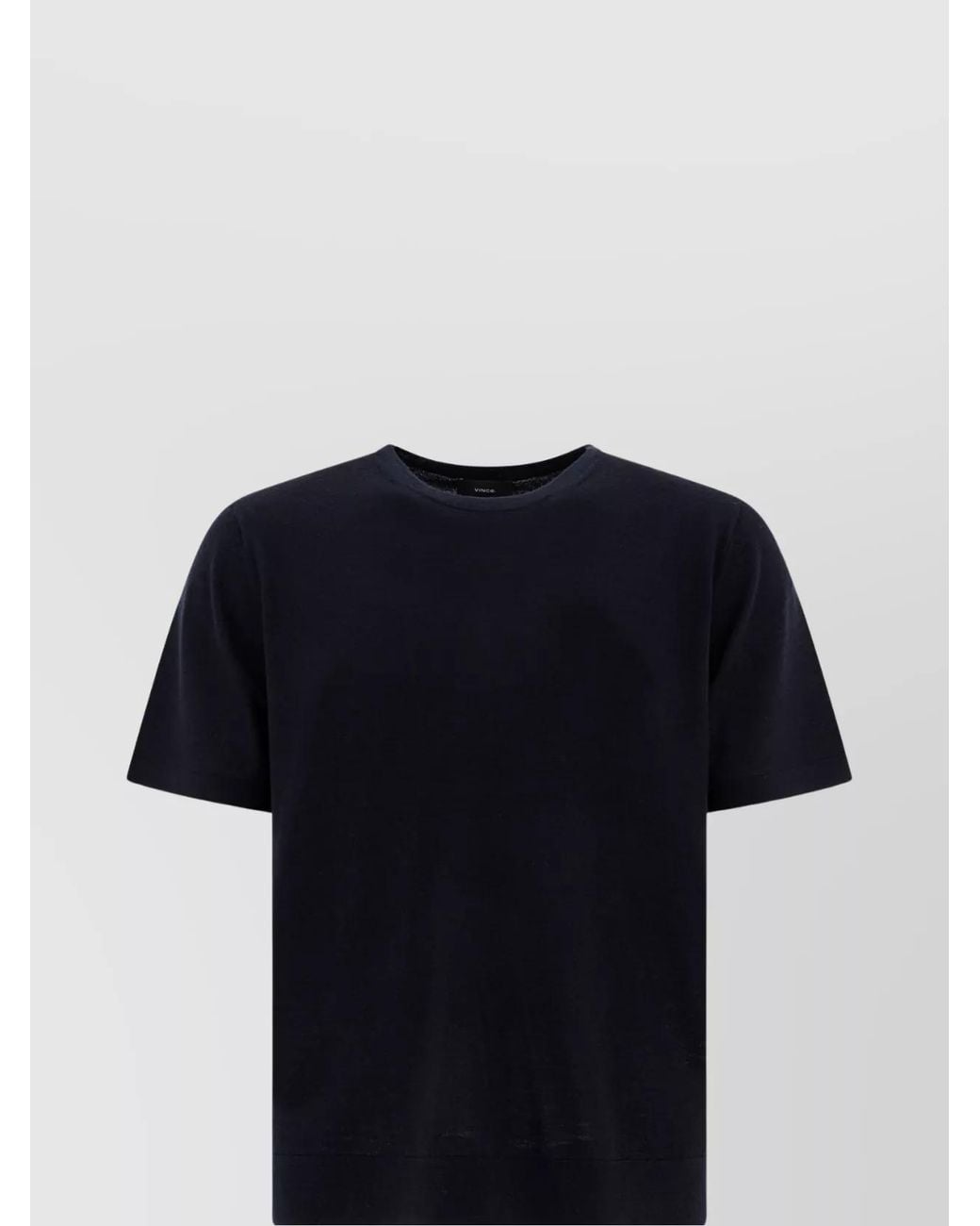 Vince Blue Cashmere Wool Short-Sleeve Sweater for men