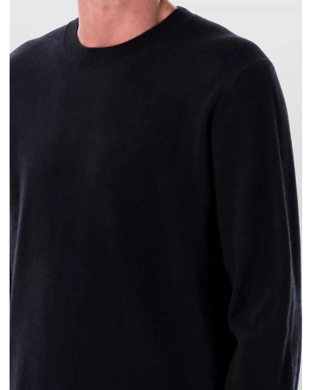 Comme des Garçons Blue Wool Regular-Fit Crew-Neck Sweater for men