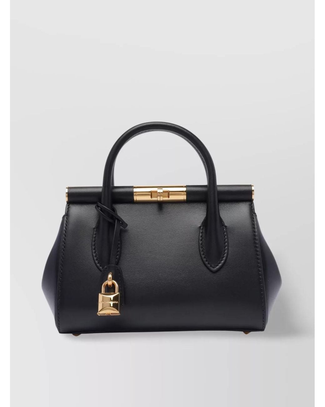 Dolce & Gabbana Black Marlene Mini Leather Shoulder Bag