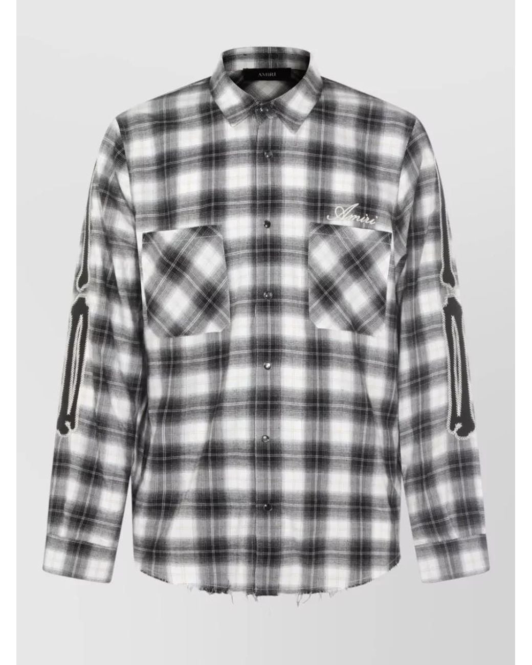 Amiri Gray Shirts _100 Co for men