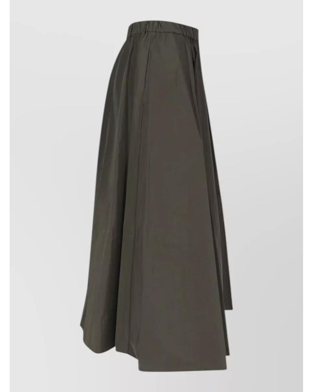 Aspesi Gray Midi A-Line Skirt