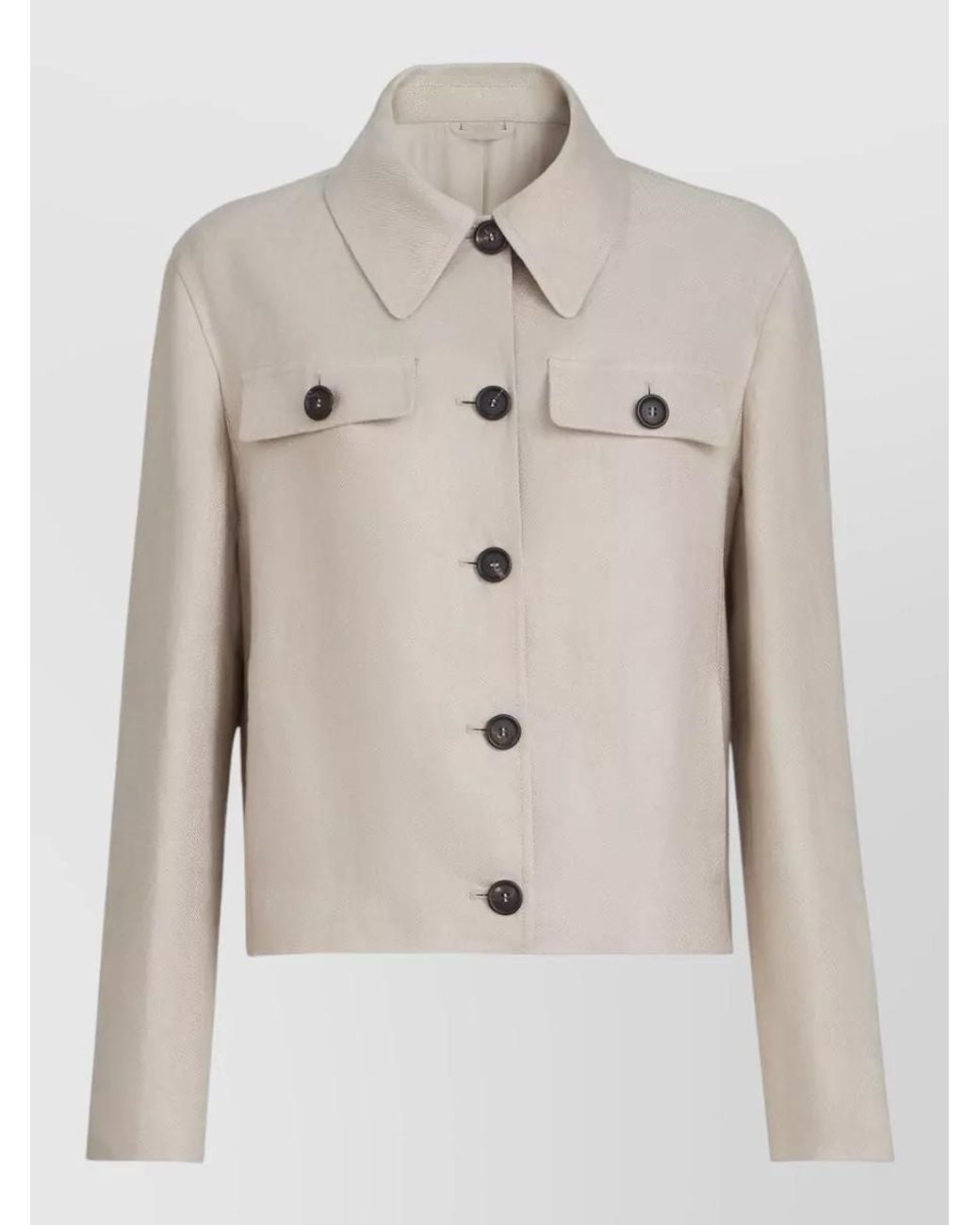 Brunello Cucinelli Natural Linen Jacket