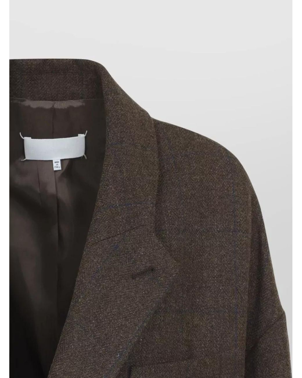 Maison Margiela Multicolor Wool Oversized Checked Coat