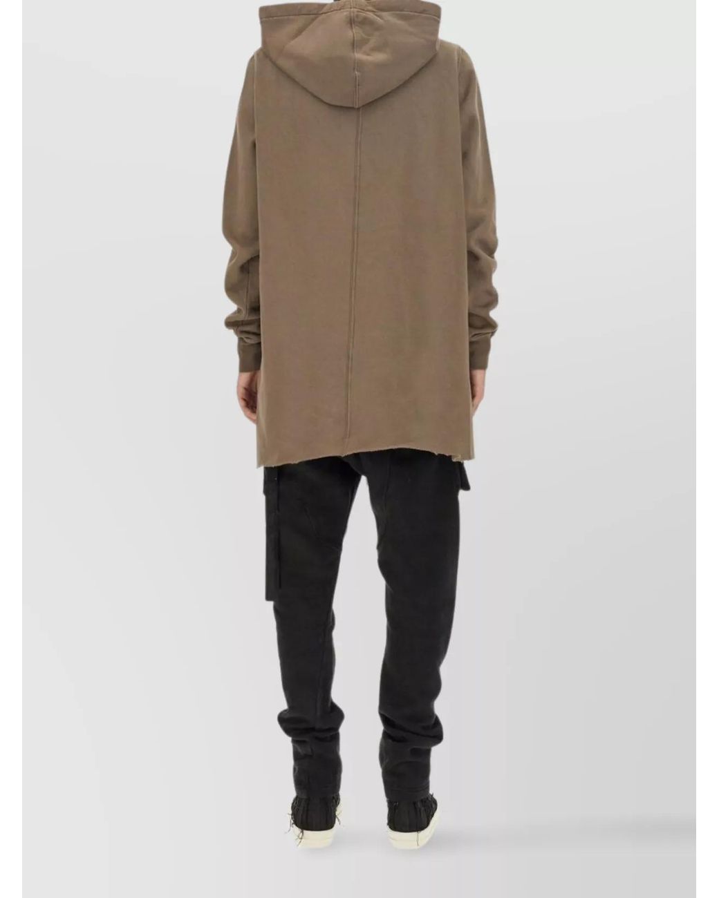Rick Owens Natural Oversized Hoodie for men