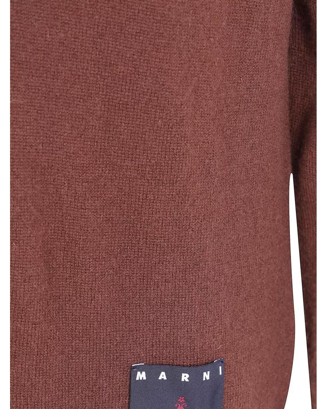 Marni Red Cashmere Polo Sweater for men
