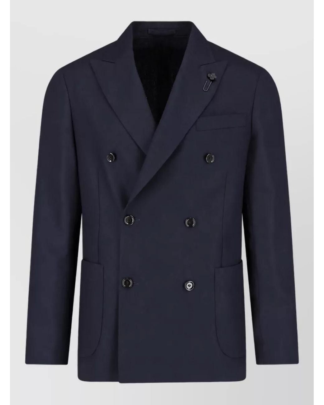Lardini Blue Virgin Wool Suit for men