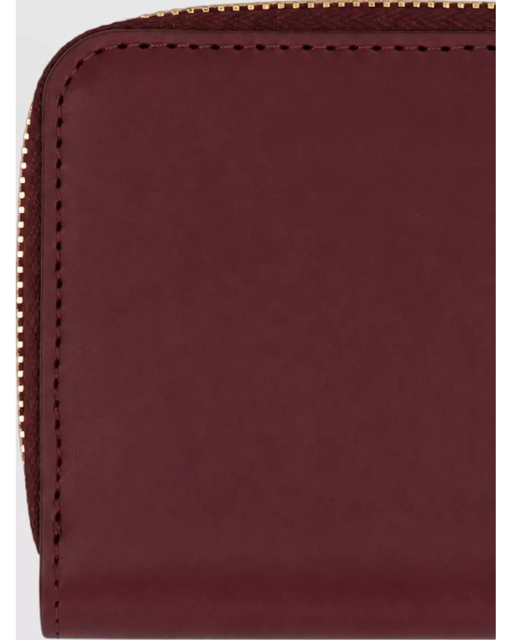 A.P.C. Purple Leather Zip Wallet
