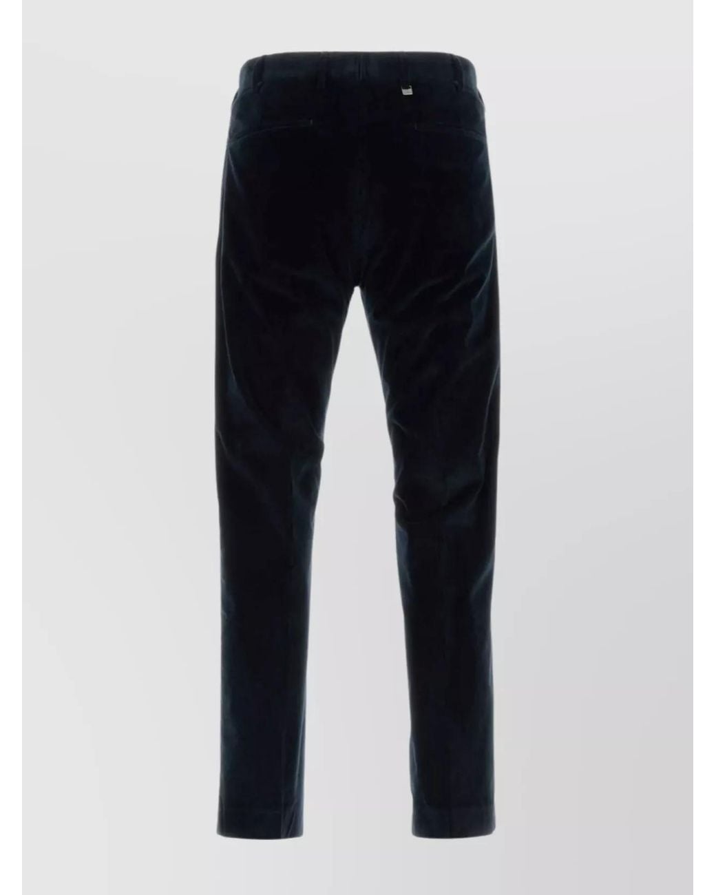 PT Torino Blue Corduroy Tailored Trousers for men