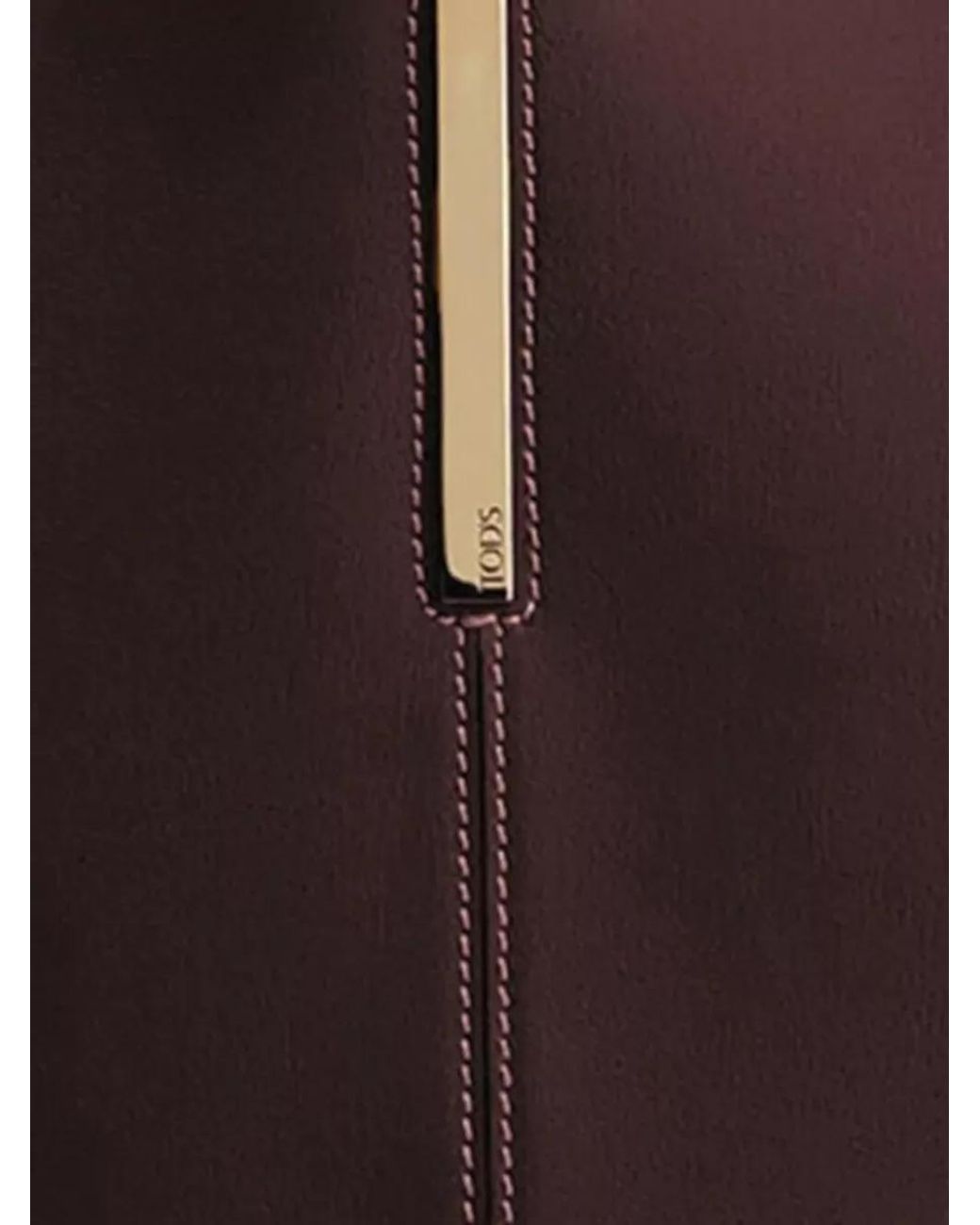 Tod's Purple Small Leather Tote Bag