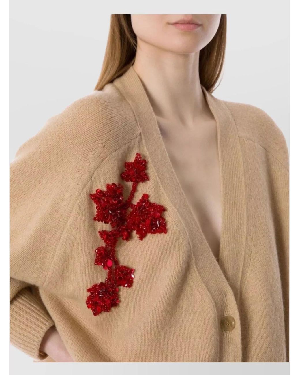 Alberta Ferretti Blue Cashmere Wool Cardigan
