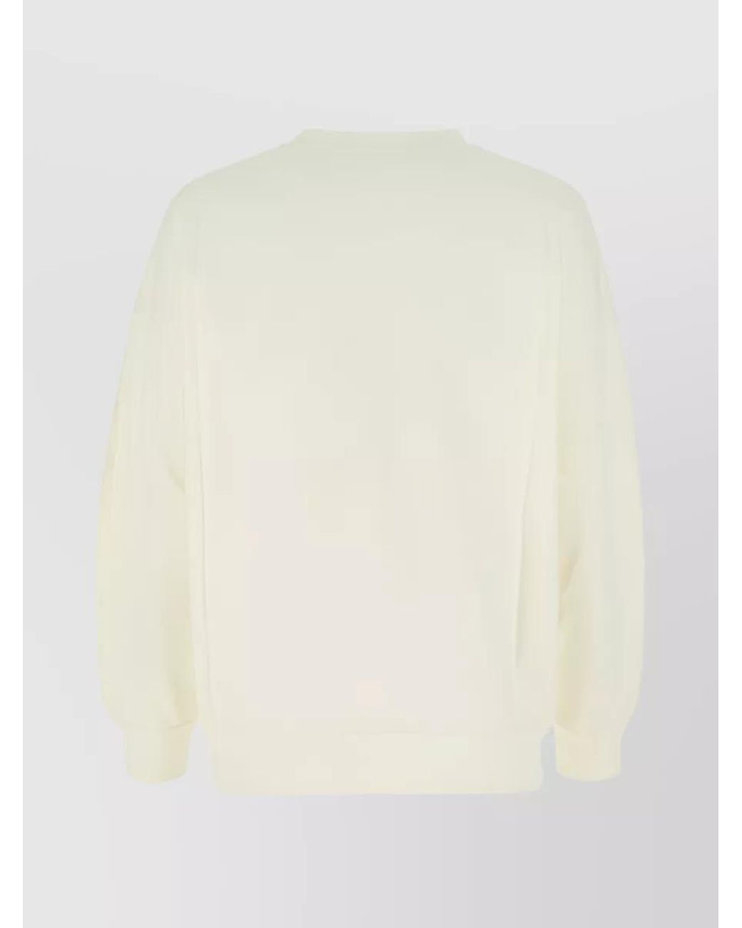 McQueen White Cotton Oversized Printed Sweatshirt