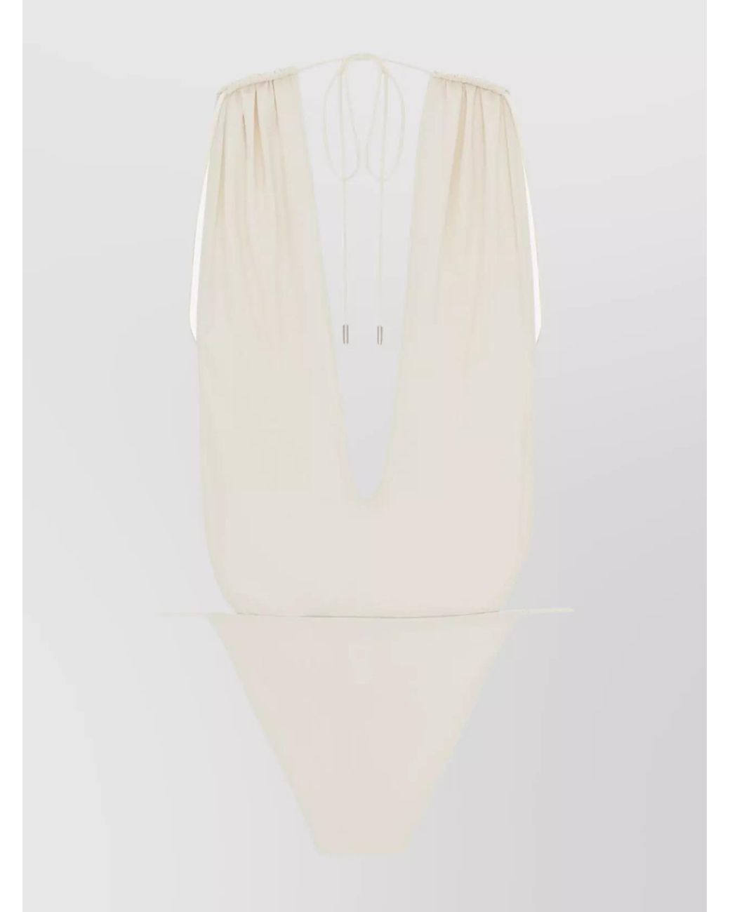 Saint Laurent White One-Piece Swimsuit