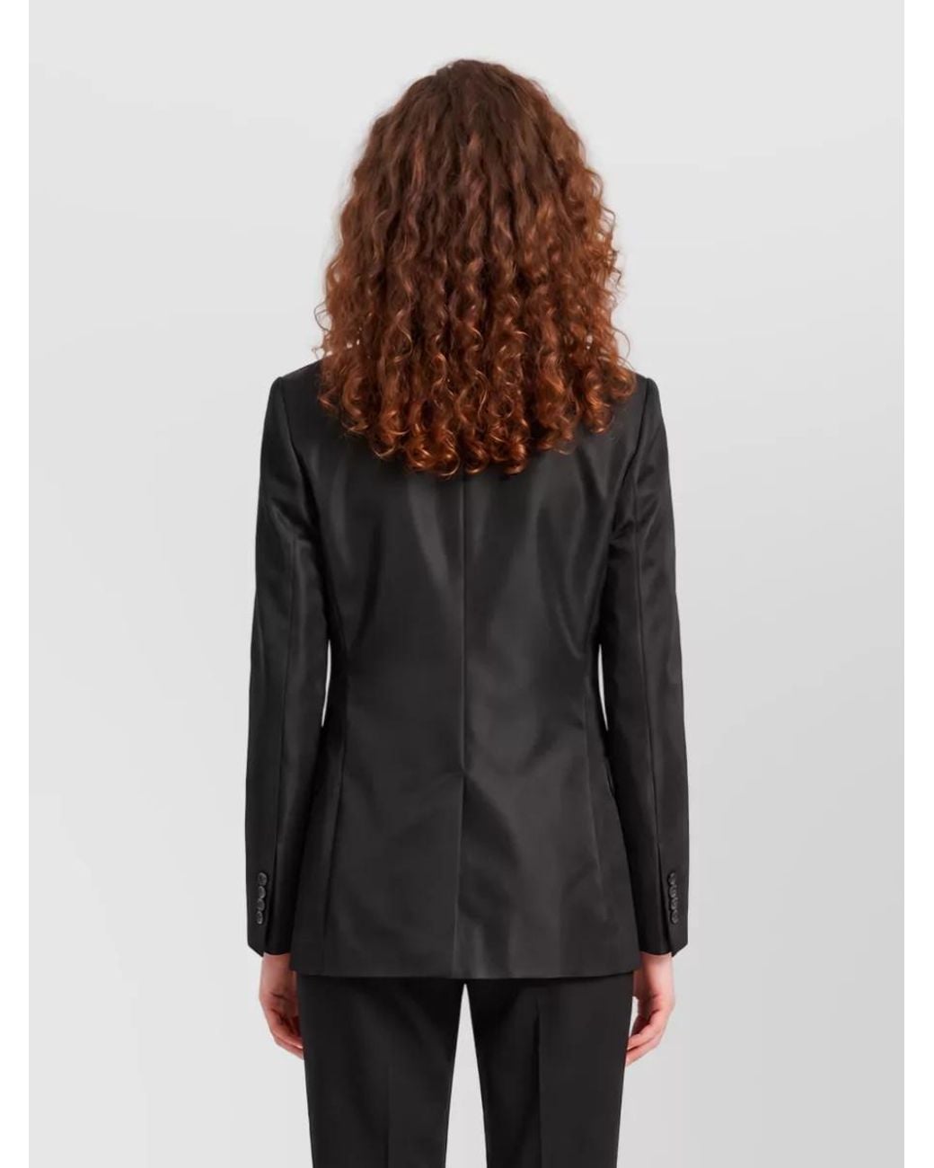 Gucci Black Silk Oversized Jacket