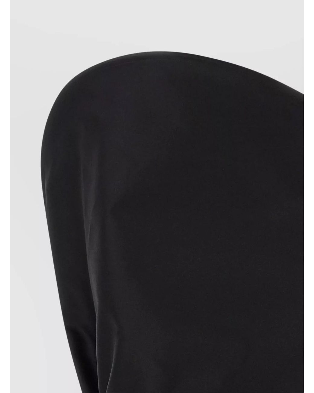 Magda Butrym Black Cotton Strapless Bustier Top