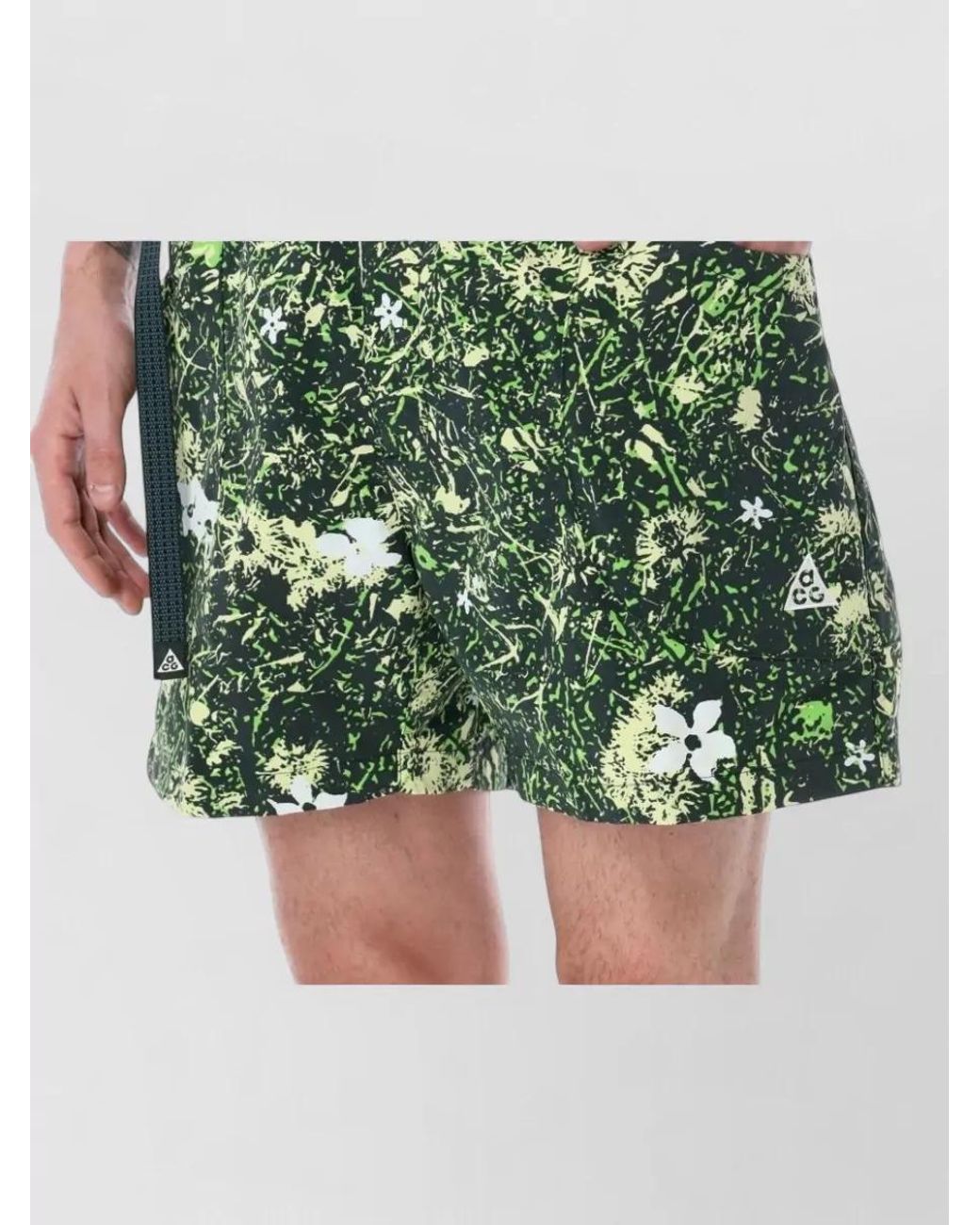 Nike Green Nylon Loose-Fit Shorts for men