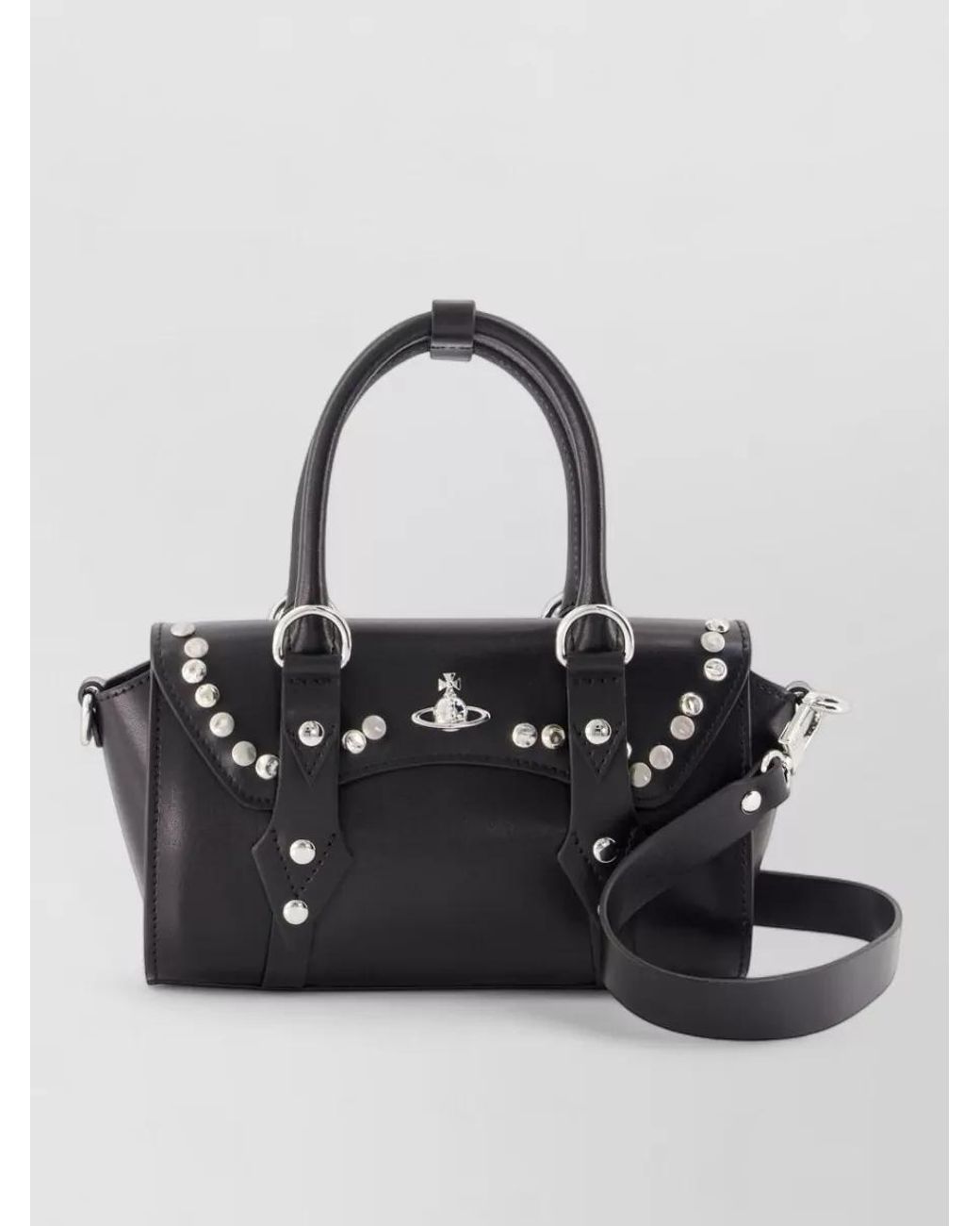 Vivienne Westwood Black Bettina Mini Leather Crossbody Bag