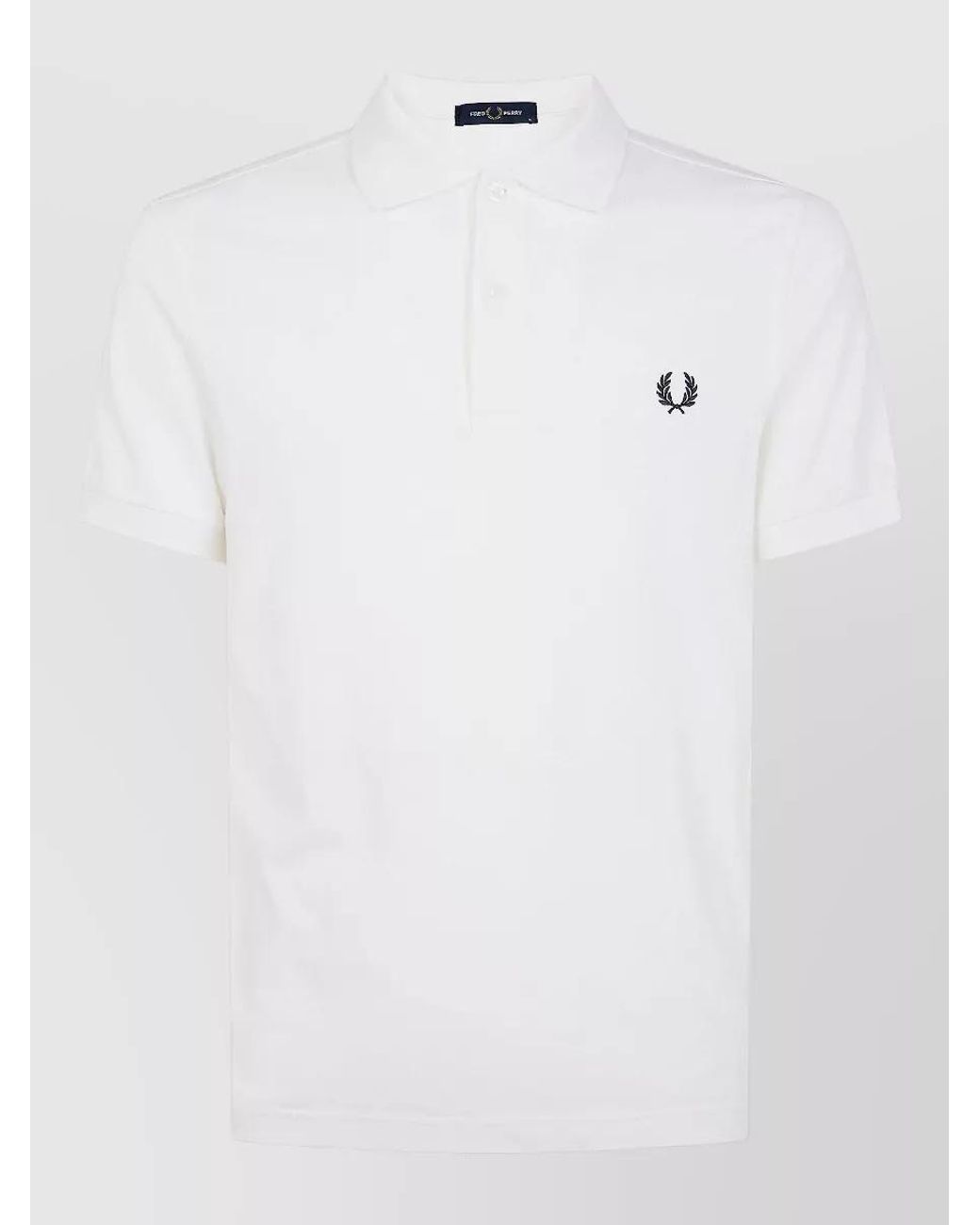 Fred Perry White Cotton Polo Shirt for men