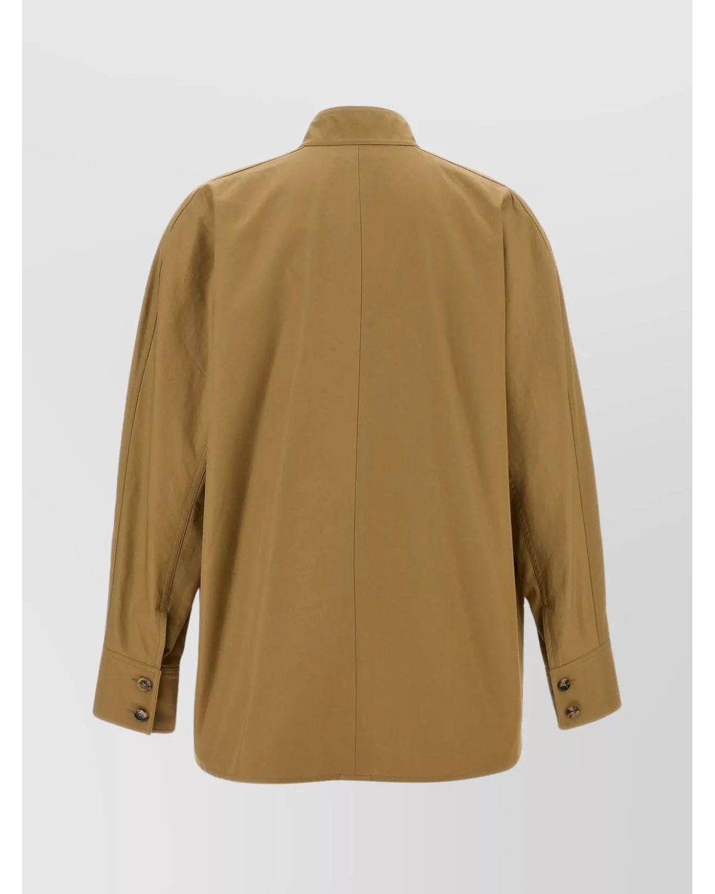Saint Laurent Natural Cotton Saharienne Shirt