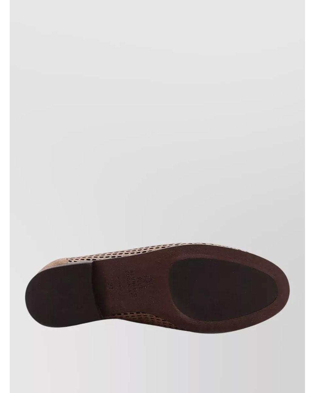 Brunello Cucinelli Brown Leather Loafers