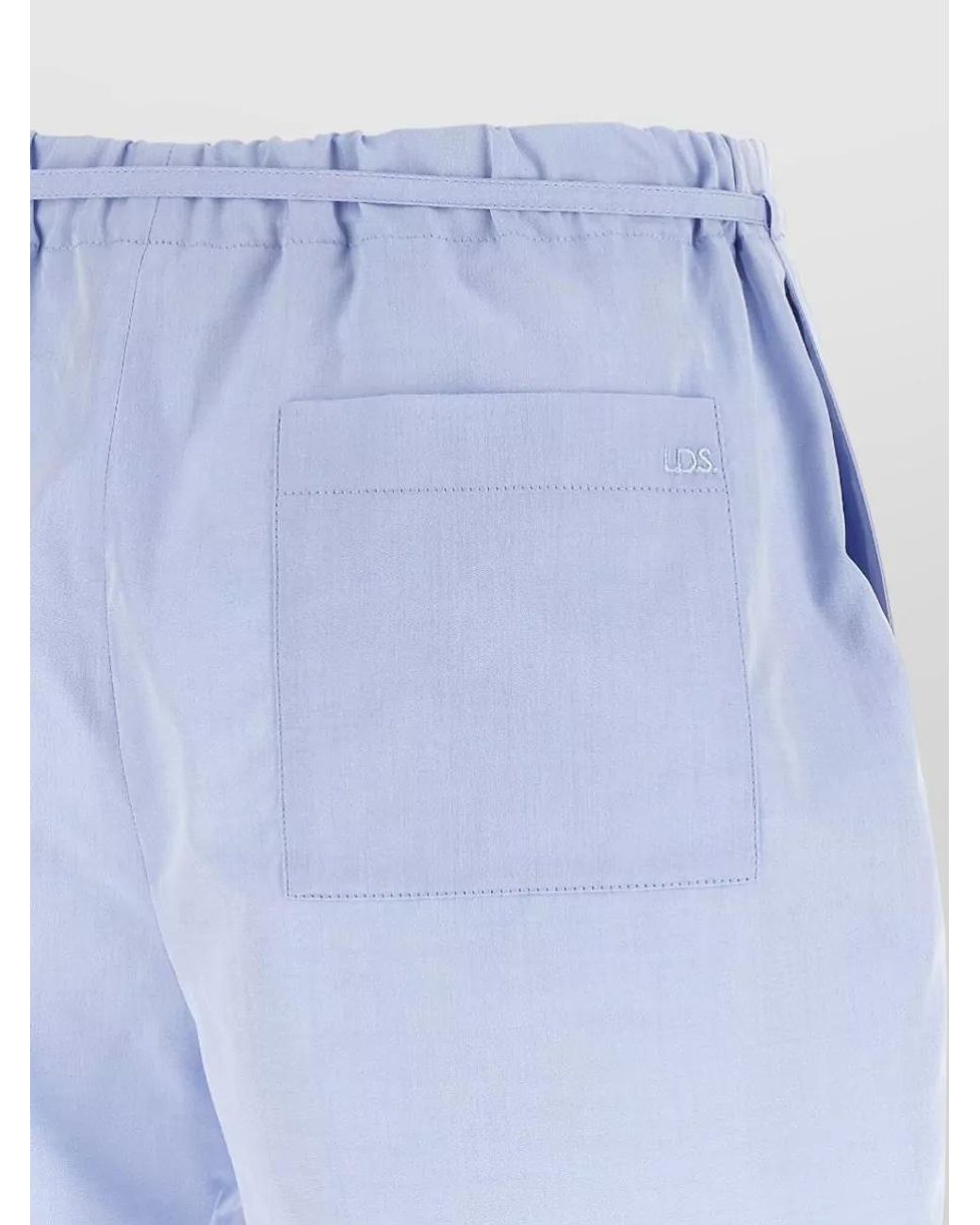 Loulou de Saison Blue Cotton Knee-Length Shorts