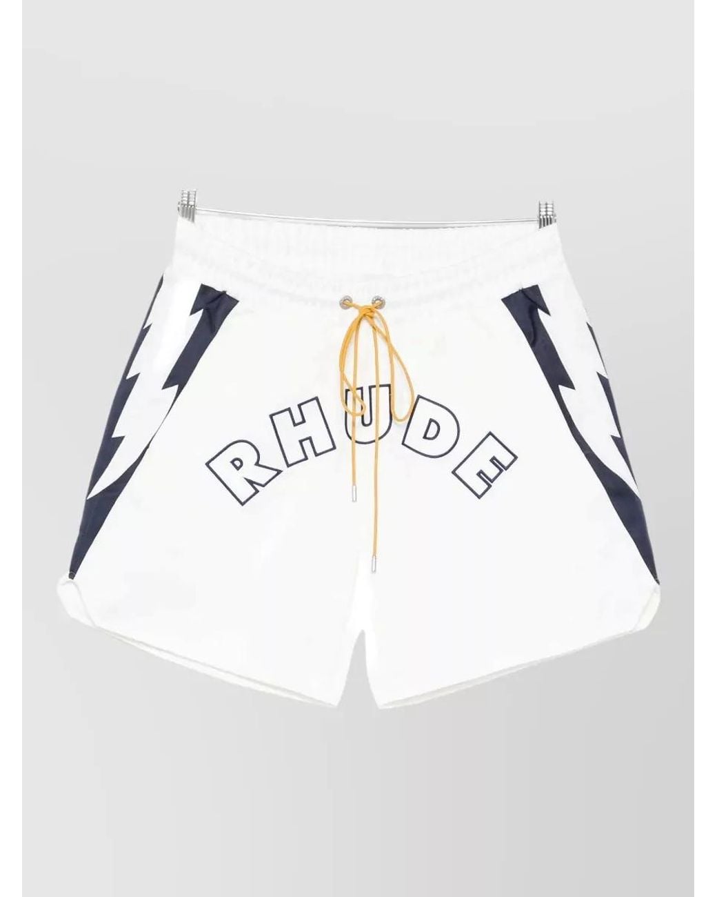 Rhude Multicolor Logo-Print Swim Shorts for men