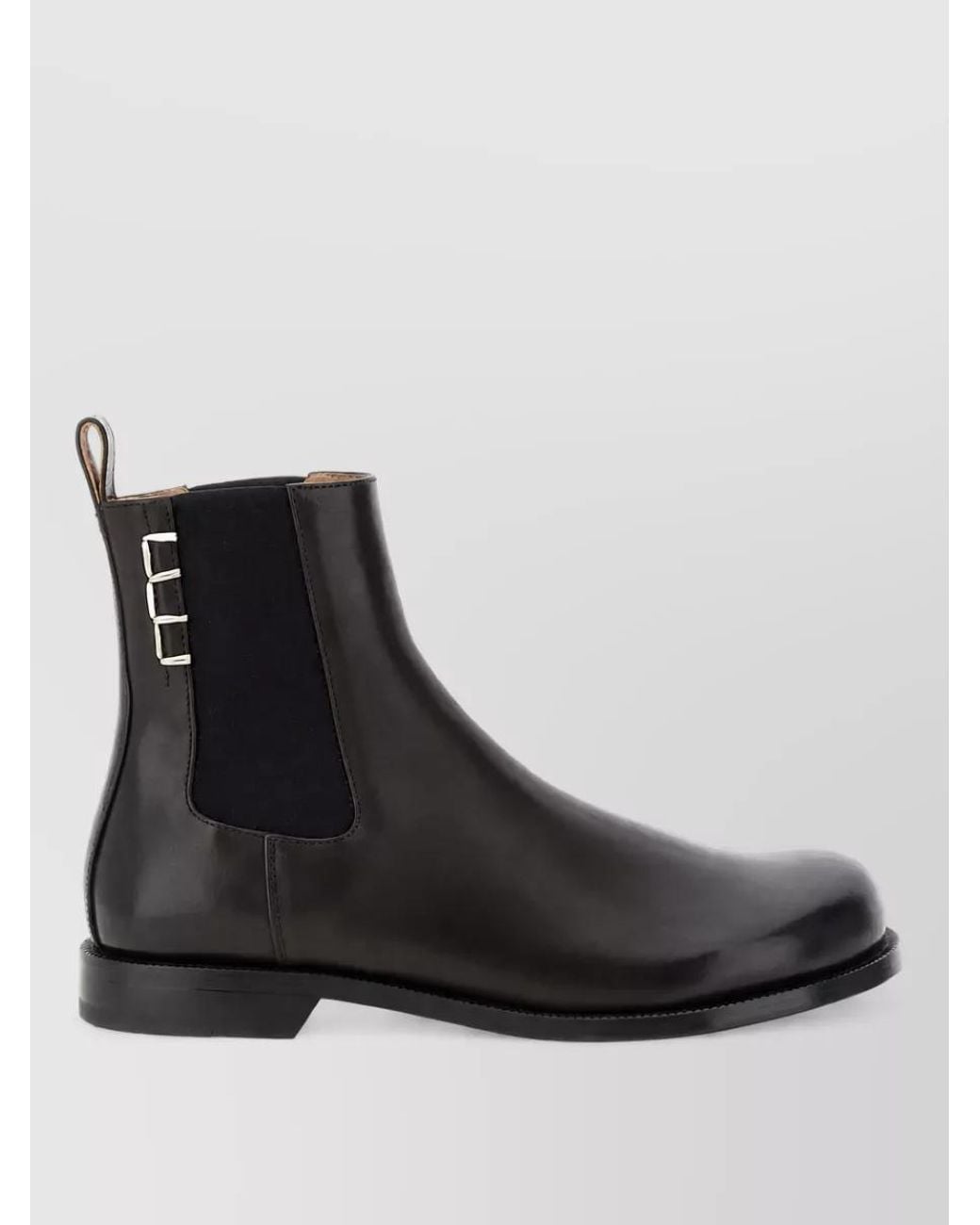 J.W. Anderson Black Leather Chelsea Ankle Boots for men