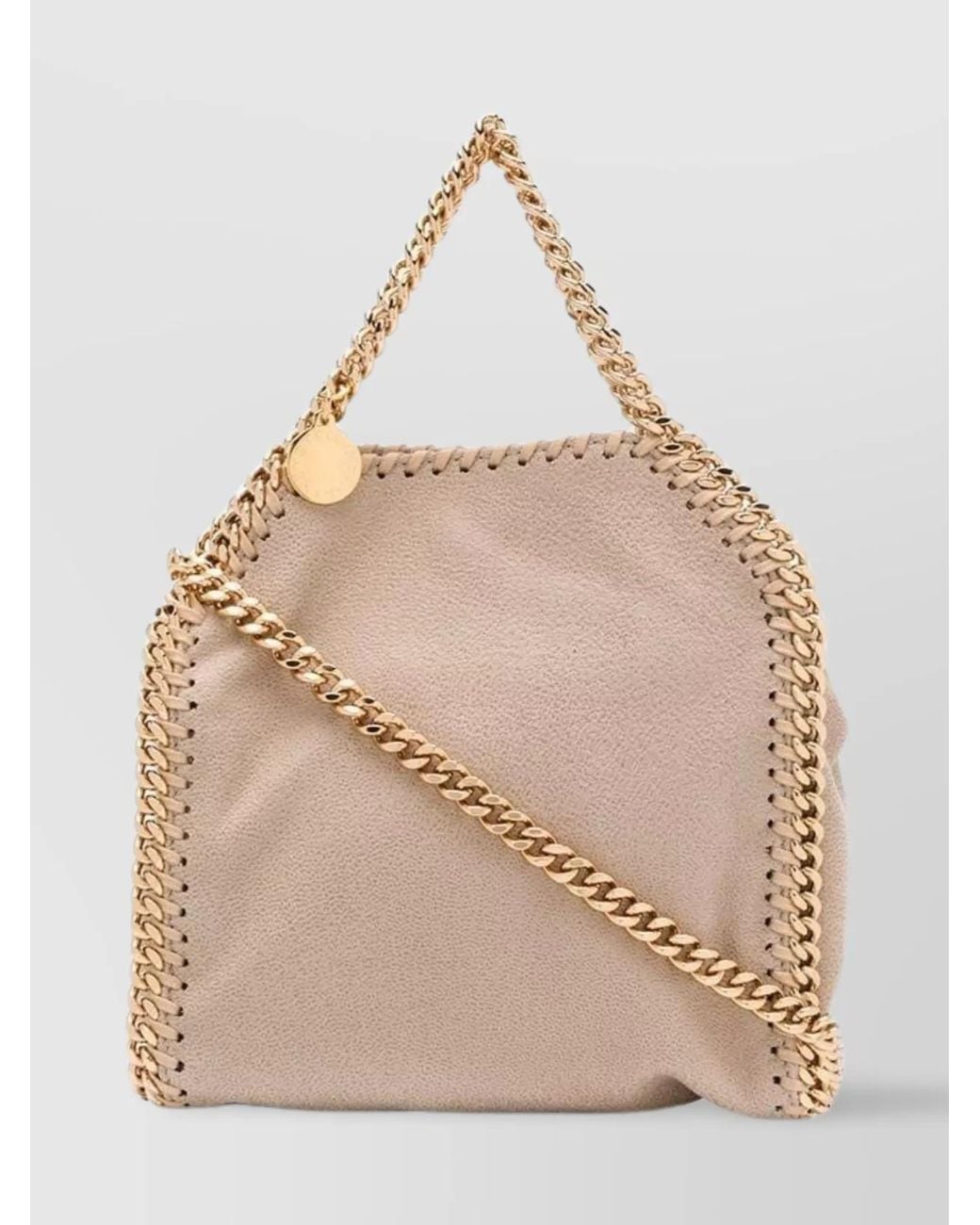 Stella McCartney Natural Falabella Tiny Shoulder Bag