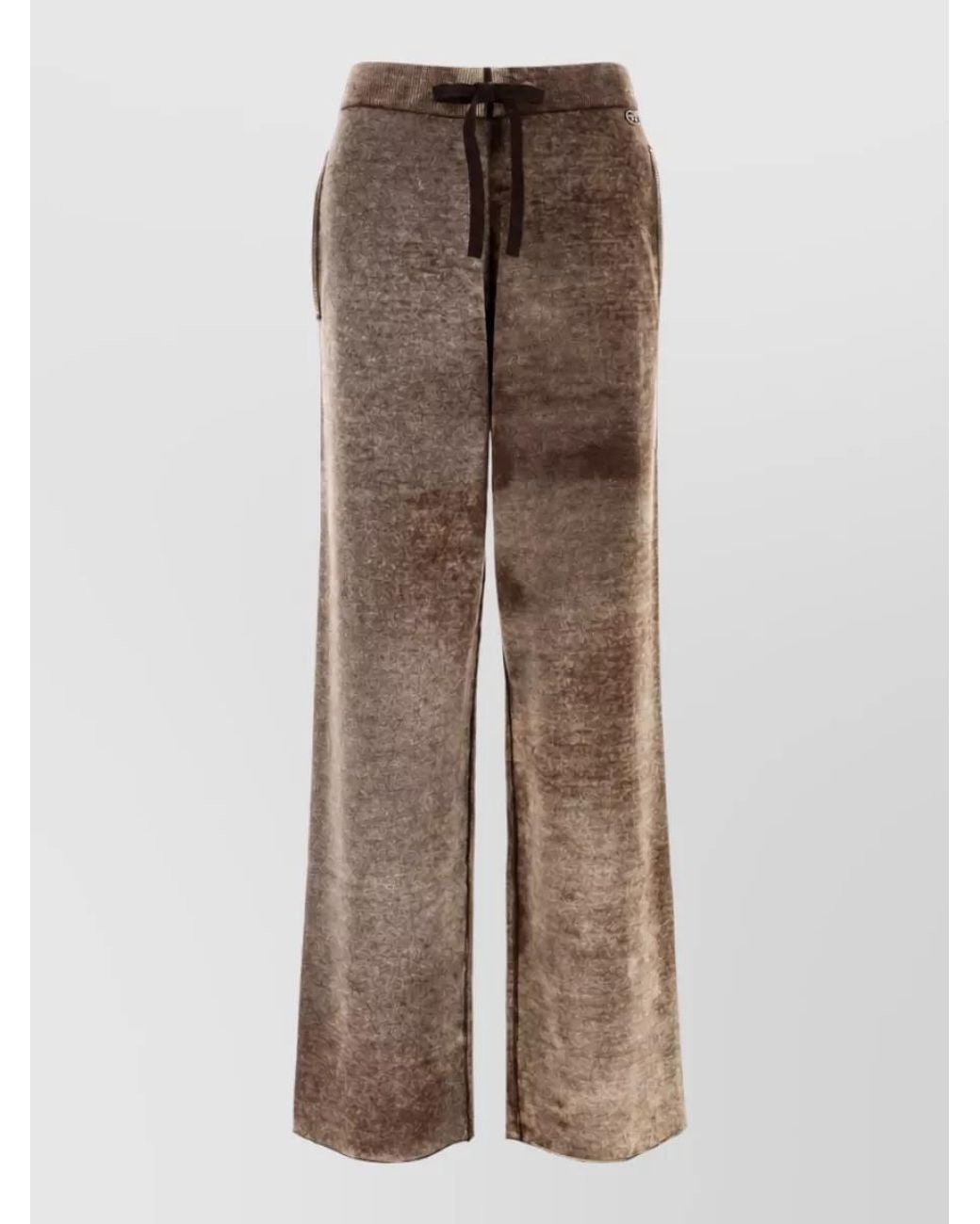 DIESEL Brown Wool Joggers