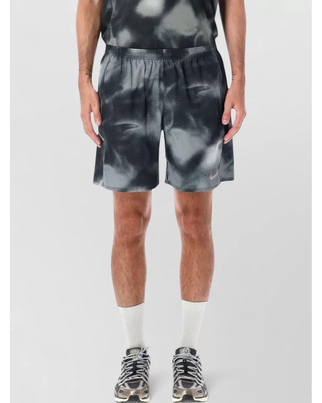 Nike Blue Printed Swimming Trunks for men