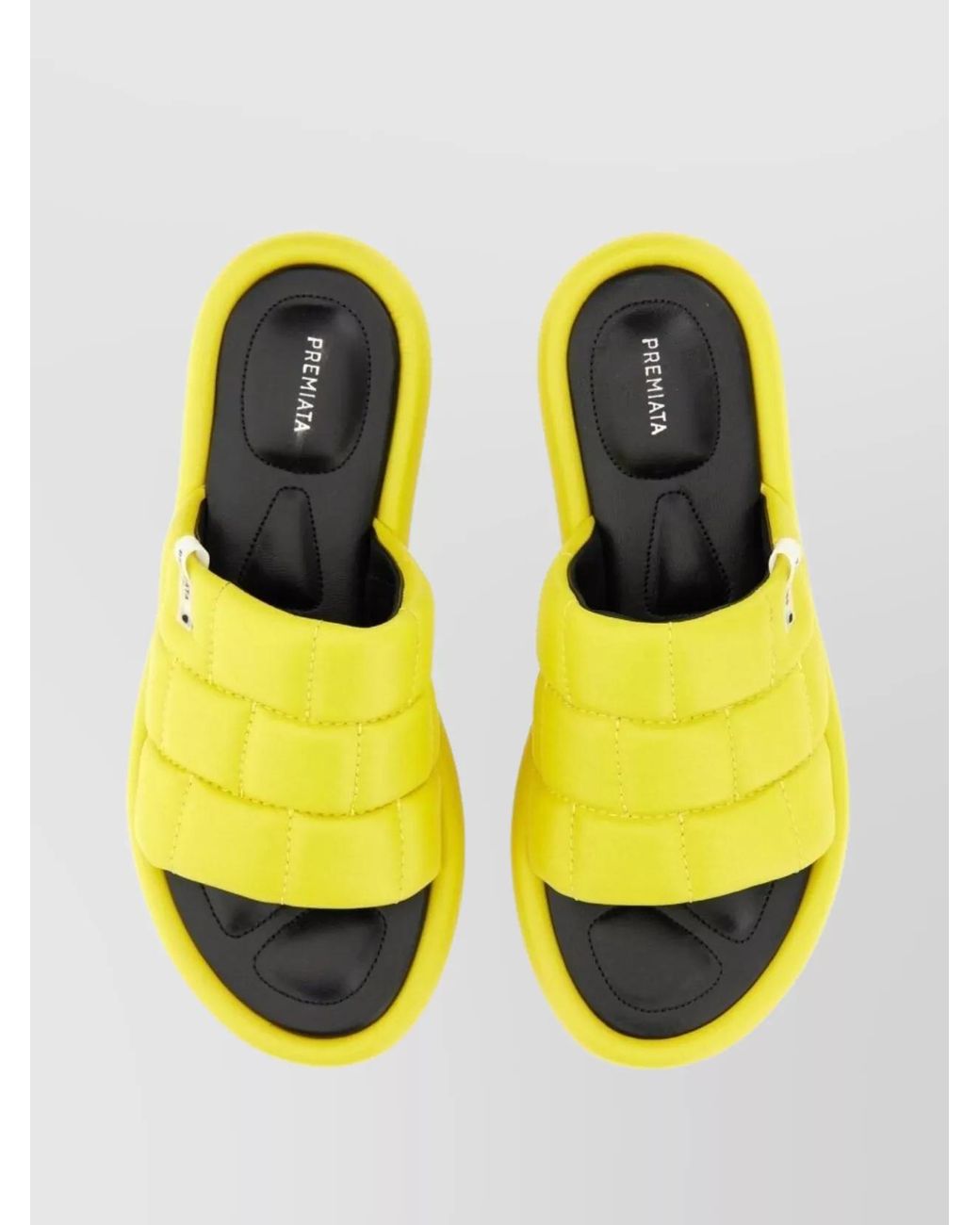 Premiata Yellow Leather Sandals