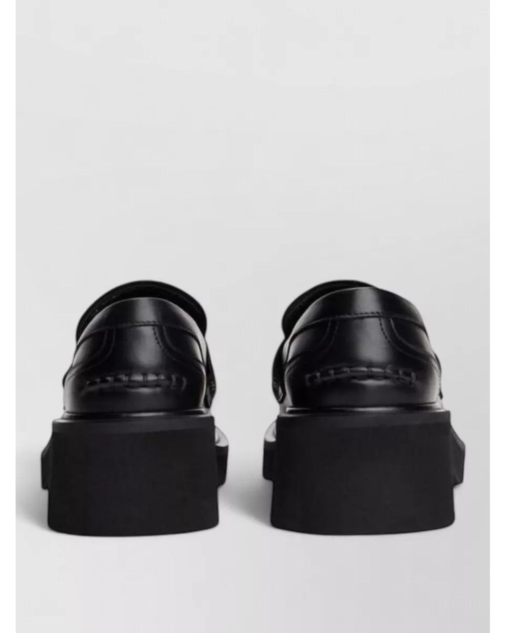 Tommy Hilfiger Black Leather Loafers