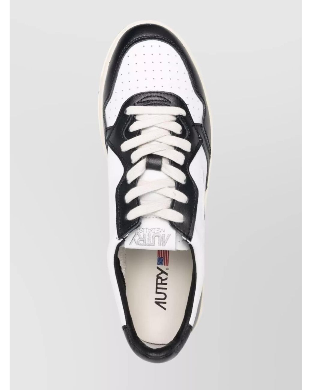 Autry Metallic Leather Low-Top Sneakers for men