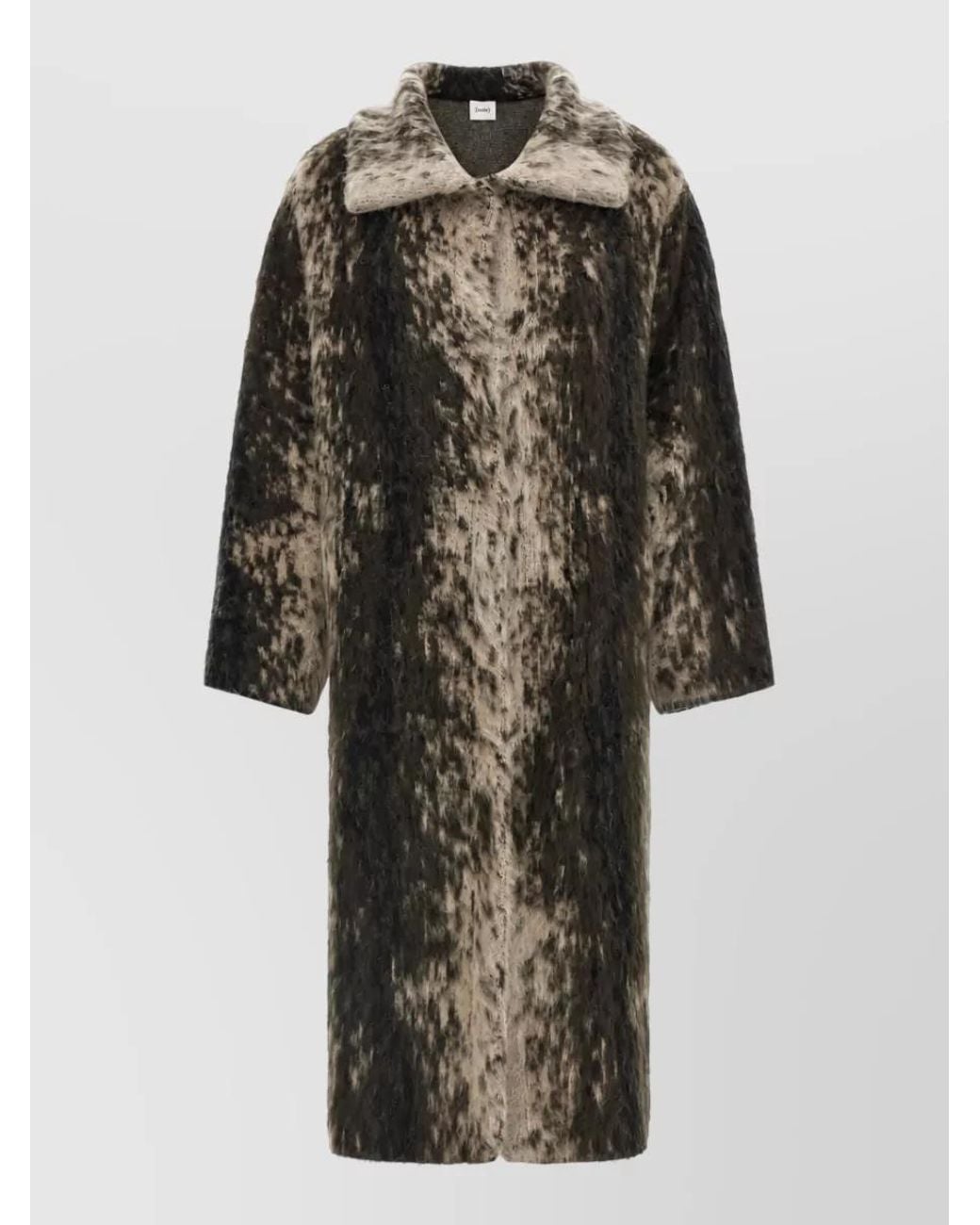 Nude Black Wool Alpaca Coat