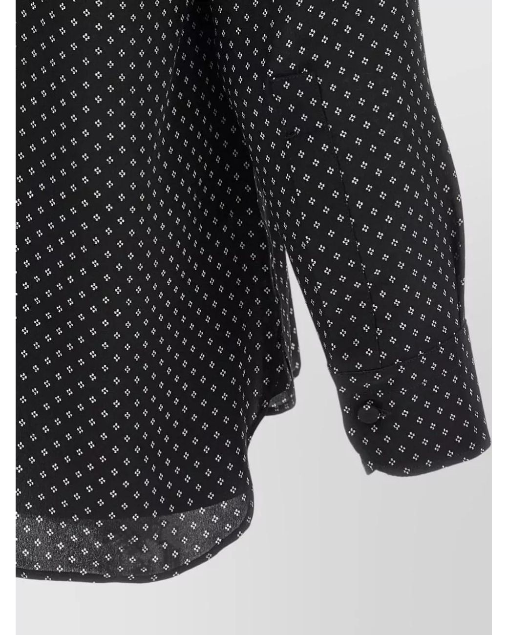 Tom Ford Blue Silk Printed Long-Sleeve Shirt for men