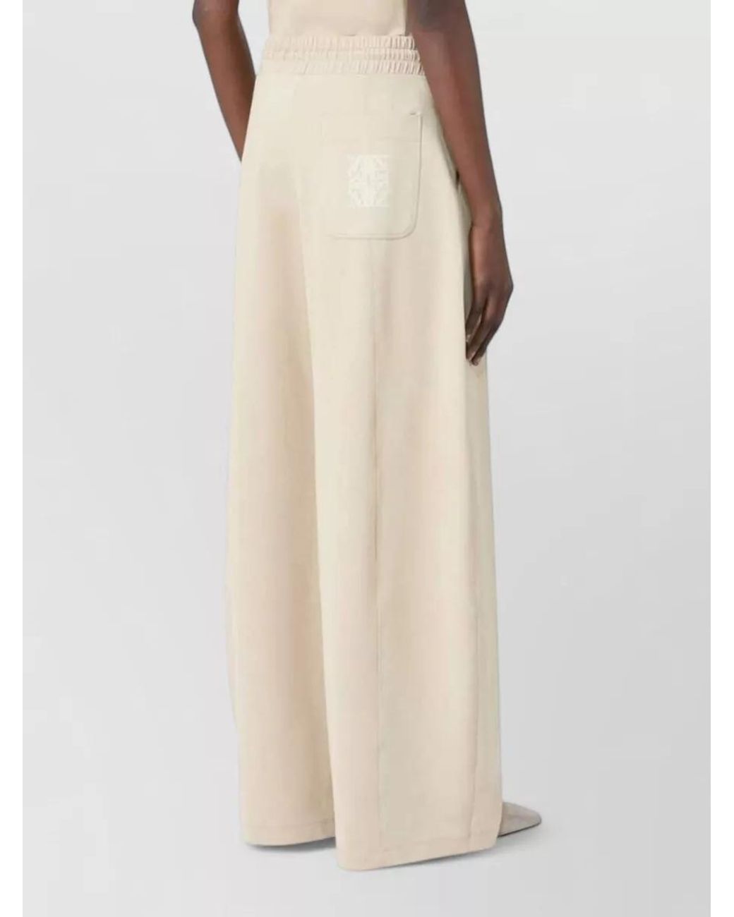 Max Mara Natural Technical Jersey Barrel-Leg Trousers