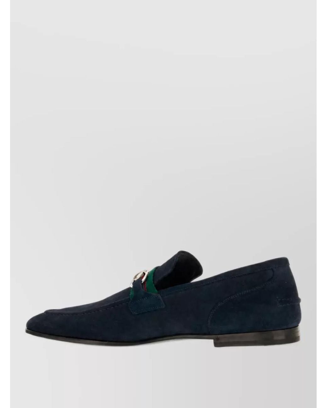 Gucci Blue Suede Leather Monk Shoes for men